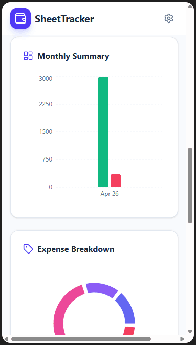 Build a Personal Income and Expense Tracker with Google Sheets 10 Expense tracker interface mobile 2